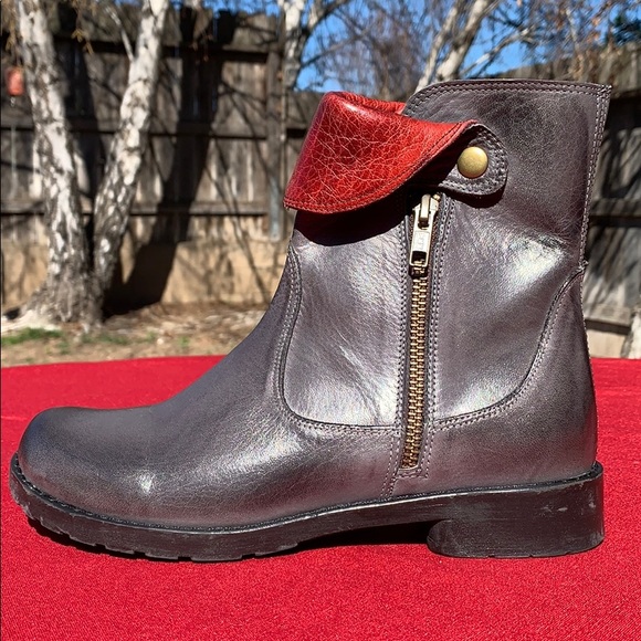 Jafa 2122 Graphite Contrast Ankle Boots Size 37 - Picture 4 of 10